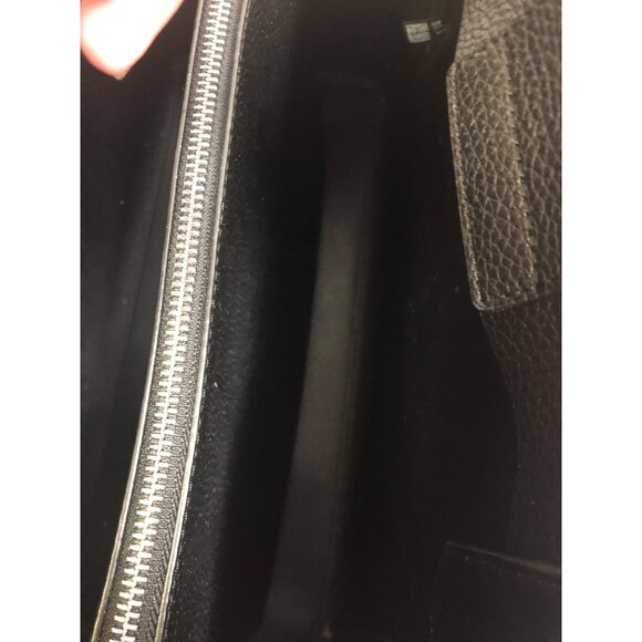 Michael Kors Kimberly Satchel Black Pebbled Leather Purse - Picture 10 of 16